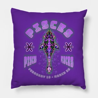 Pisces 6a Purple Pillow