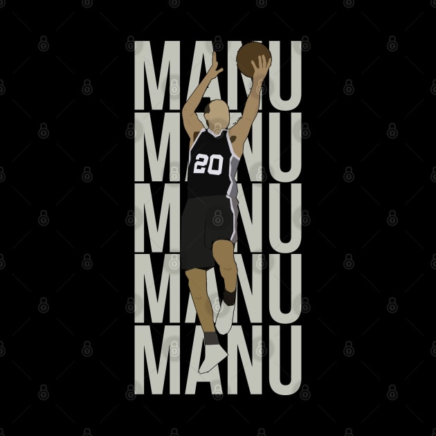 Manu Ginobili - San Antonio Spurs by xavierjfong