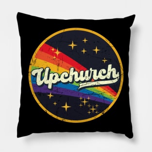 Upchurch // Rainbow In Space Vintage Grunge-Style Pillow