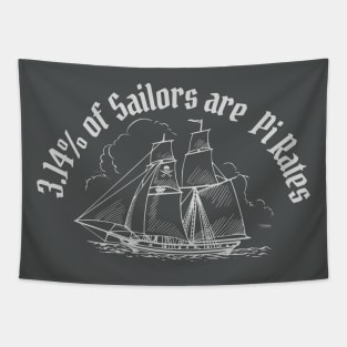 Pi Day Pirate | Teacher Gift | Sailing Shirt | Sailor, and Pirate Lovers Tapestry