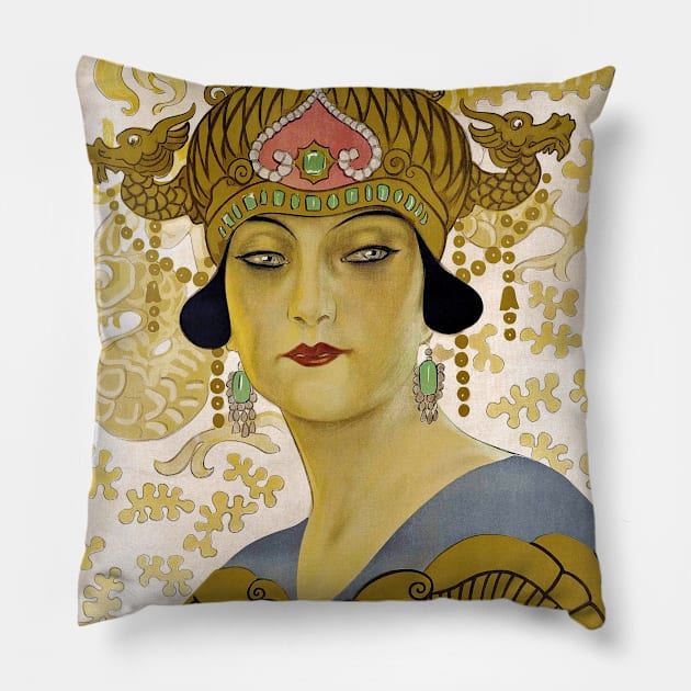 Turandot poster Pillow by UndiscoveredWonders