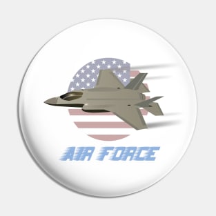 American Air Force F35 Jet Fighter Pin