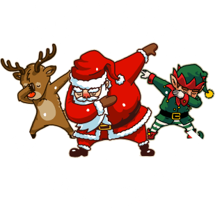 Dabbing Santa Christmas Tshirt Gift Dab Santa Claus T-Shirt Magnet