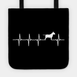 Bull Terrier Heartbeat Gift For Bull Terriers Tote