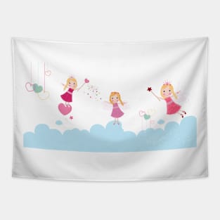 Cute Valentine's day fairy Tapestry