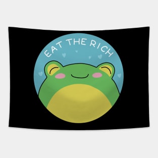 Eat The Rich - Frog Tapestry