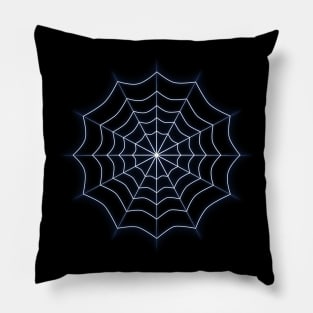 Twilight Web - White & Black Pillow