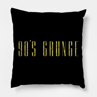 90s Grunge Yellow Pillow