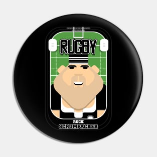 Rugby Black - Ruck Scrumpacker - Victor version Pin