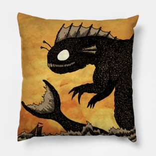 Sea Monster & Boat Pillow