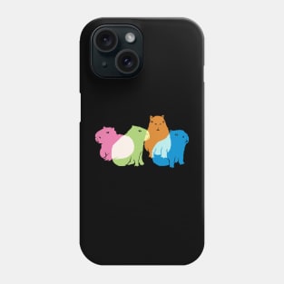 Four Capybaras Phone Case