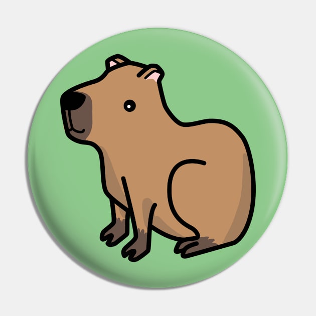 Capybara Pin by Cerealbox Labs