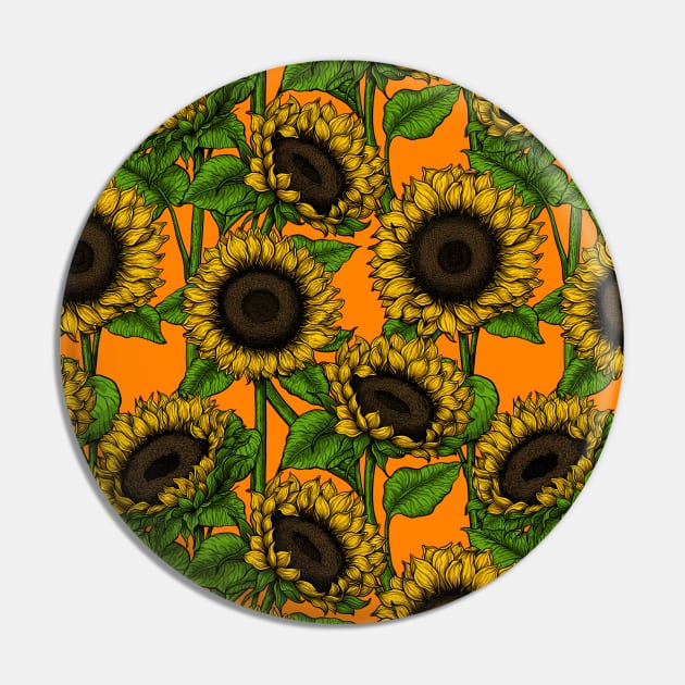 Sunflowers Pin by katerinamk