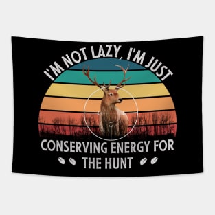 Funny deer hunting for hunters Tapestry