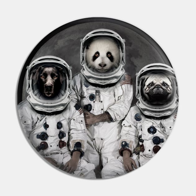 Astronaut Dogs Pin by Vin Zzep