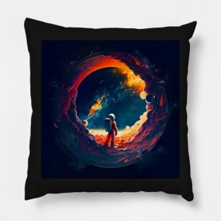 An astronomical black hole with another universe inside Pillow