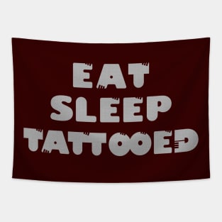 EAT. SLEEP. TATTOOED Tapestry