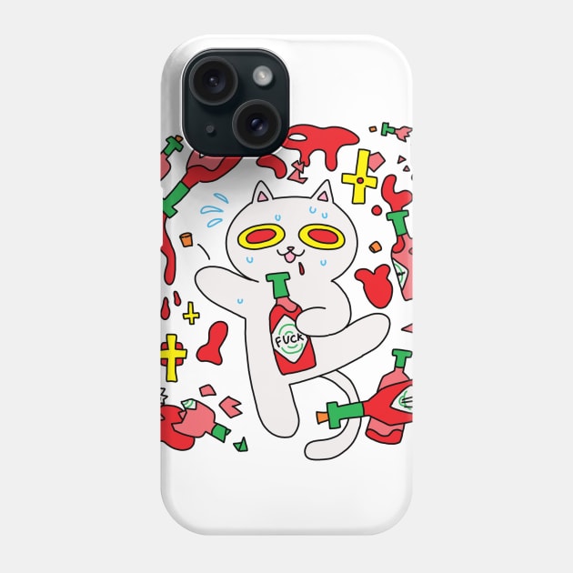 God Told Me to Drink 13 Bottles of Hot Sauce Phone Case by 13mo