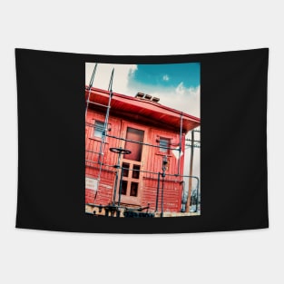 Red Caboose Tapestry