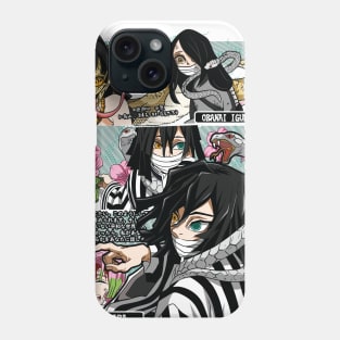 Whispering Shadows: Demon Slayer Obanai Iguro Design 01 Phone Case