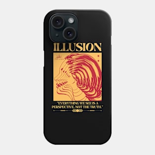 Illusion aesthetic modern stoic design Phone Case