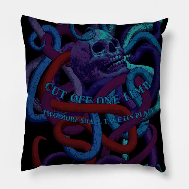 Hydra (original) color Pillow by MunkeeWear