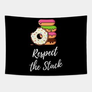 Respect the Stack - Donuts Tapestry