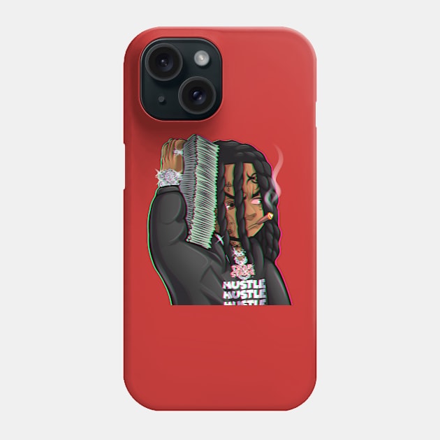 hustle and grind Phone Case by Floridart