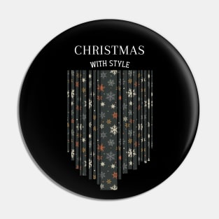 Christmas Celebration Lines Pin