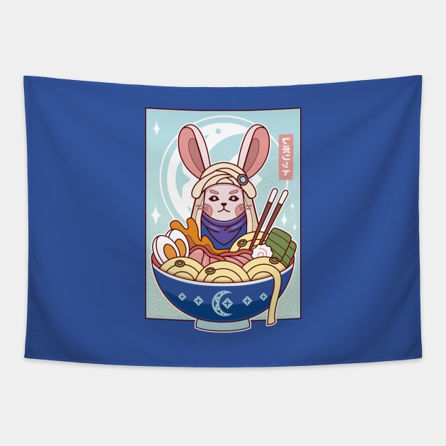 Loporrits Japanese Ramen Tapestry by Lagelantee