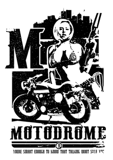 MOTODROME (black) Magnet