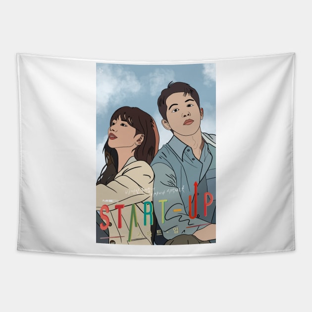 Start-Up-Kdrama pop art poster Tapestry by SturgesC