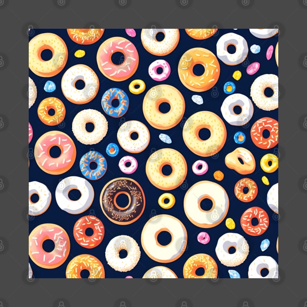 Seamless donuts pattern by John`s patterns