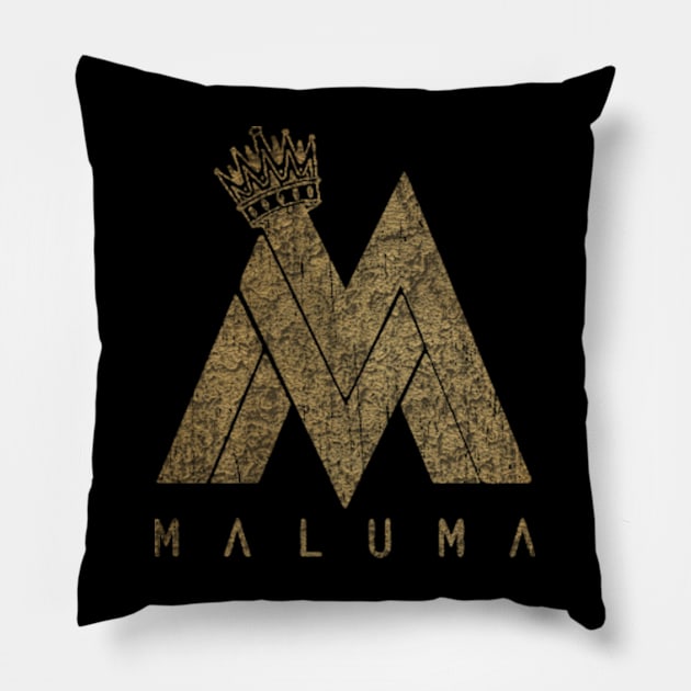 maluma on shirt design Pillow by Yakinlah Artisan Designs