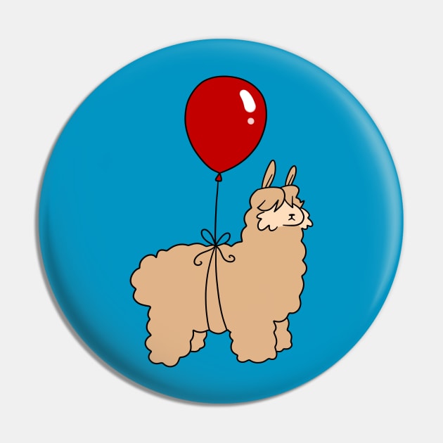 Balloon Alpaca Pin by saradaboru