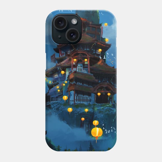 Lost Castle in the Sky Phone Case by Diekyers