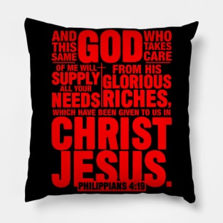 Philippians 4:19 Pillow