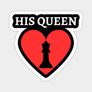 Chess - his queen - valentine Magnet