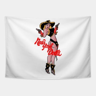 New York Cowgirl Tapestry