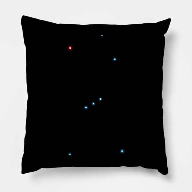 Constellation Orion (variant) Pillow by GloopTrekker