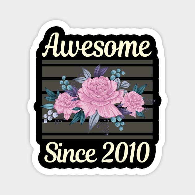 Violet Flowers 2010 Magnet by lainetexterbxe49