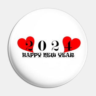 2024 Happy New Year Pin