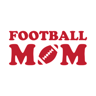 Football Mom Red T-Shirt