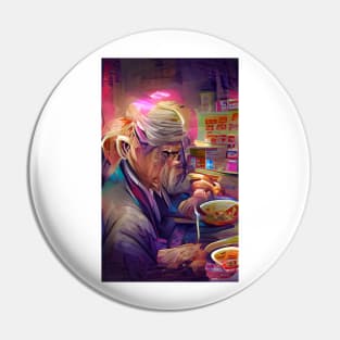 An old man and his instant ramen | Ramen Near Me Pin