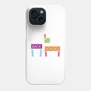 Hands holding BACK TO SCHOOL signs Phone Case