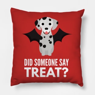 Dalmatian Halloween Trick or Treat Pillow