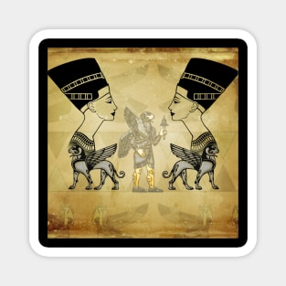 Egyptian ancient and cats Magnet