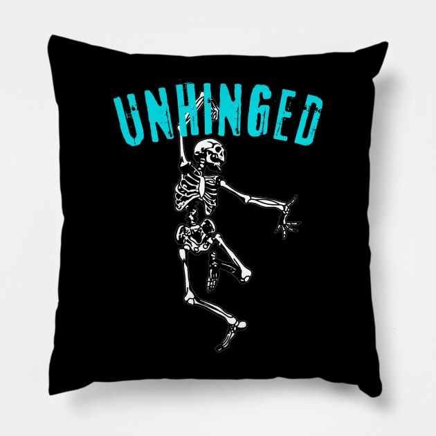 Unhinged Pillow by TeeNoir