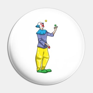 Clown Halloween Juggler Pin