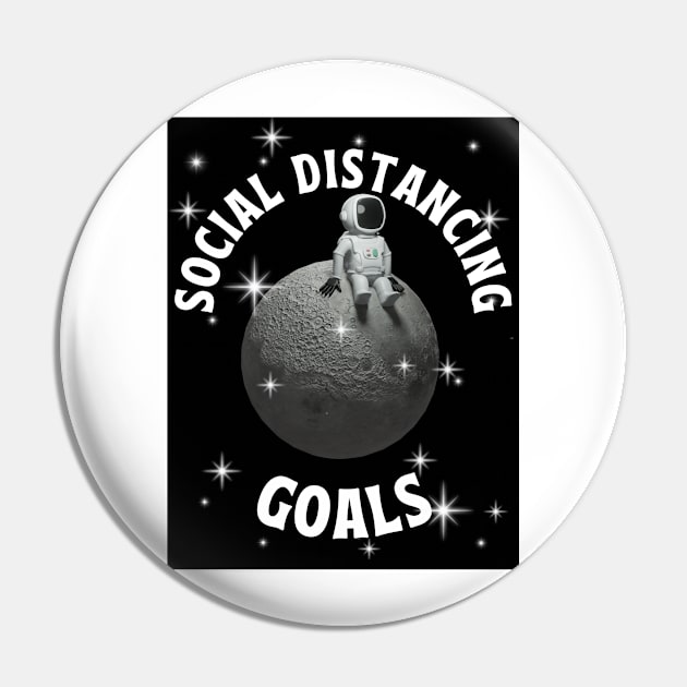 Social Distancing Goals Pin by Studio50Three